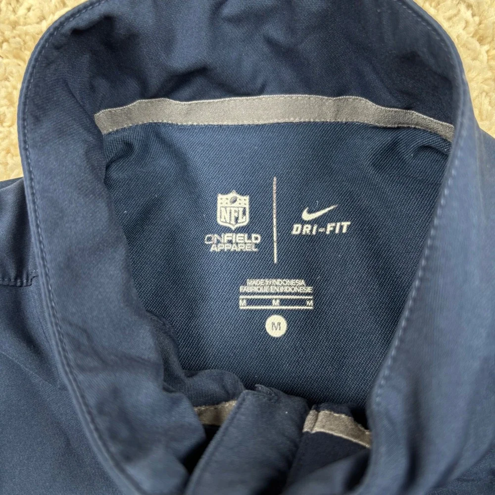 Nike Los Angeles Chargers Quarter Zip Pullover Mens Medium Navy Blue NFL Dri-Fit